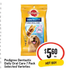 IGA Pedigree dentastix daily oral care offer