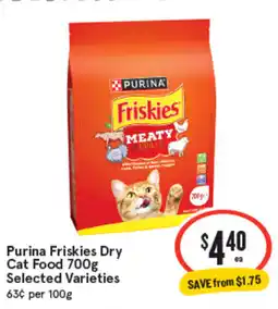 IGA Purina friskies dry cat food offer
