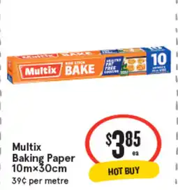 IGA Multix baking paper offer
