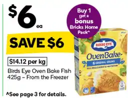 Woolworths Birds eye oven bake fish - from the freezer offer