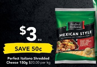 Drakes Perfect Italiano Shredded Cheese 150g offer