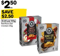 Woolworths Red rock deli crackers offer