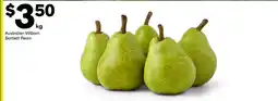Woolworths Australian william bartlett pears offer
