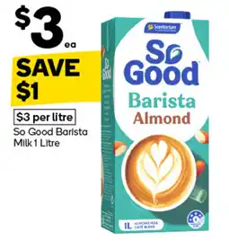 Woolworths So good barista milk offer