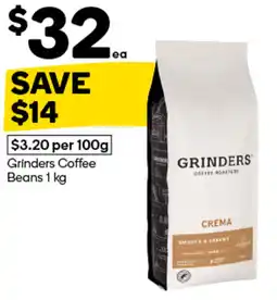 Woolworths Grinders coffee beans offer
