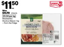 Woolworths Woolworths shortcut bacon offer