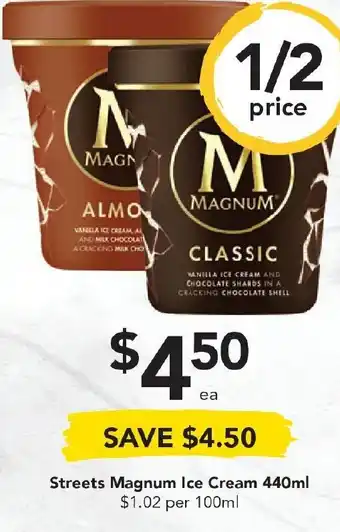 Drakes Streets Magnum Ice Cream 440ml offer
