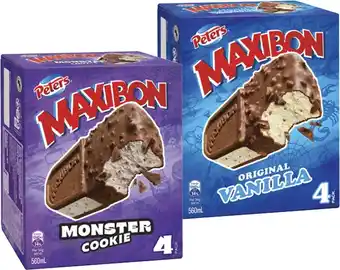 Coles Peters Maxibon 560mL offer