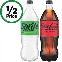 Woolworths Coca-Cola Classic, Zero Sugar or Diet, Sprite or Fanta Soft Drink Varieties 1.25 Litre offer