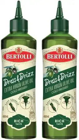 Coles Bertolli Dress & Drizz Extra Virgin Olive Oil offer