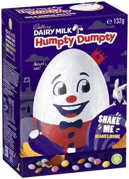 Coles Cadbury Humpty Dumpty Easter Egg Gift Box offer