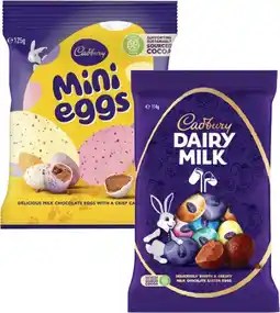 Coles Cadbury Easter Egg Bag-125g offer