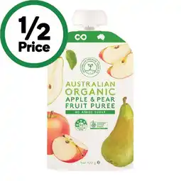 Woolworths Australian Organic Fruit Puree offer