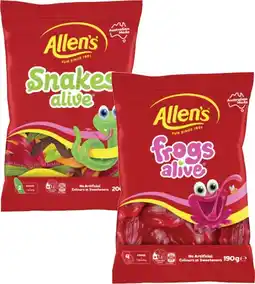Coles Allen's Lollies-200g offer
