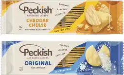 Coles Peckish White Rice Crackers offer