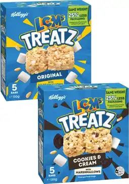 Coles Kellogg's LCMs Treatz offer