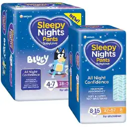 Woolworths BabyLove Sleepy Nights Pants-12 offer