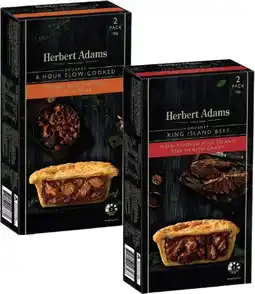 Coles Herbert Adams Slow Cooked Beef Pies 400g-420g offer