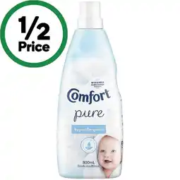 Woolworths Comfort Ultra Care or Pure Fabric Conditioner 900ml offer