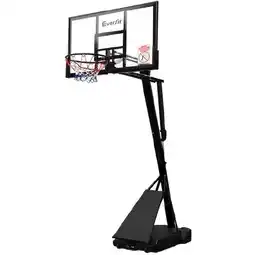 Woolworths Everfit 3.05M Basketball Hoop Stand System Adjustable Height Portable Black Pro offer