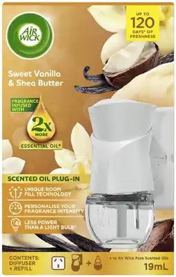 Coles Air Wick Diffuser Scented Oil Plug-In + Refill offer