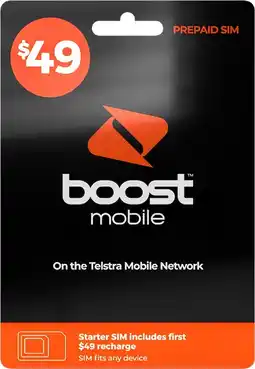 Coles Boost $49 Sim Pack offer