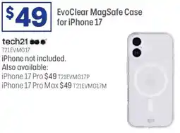 Officeworks EvoClear MagSafe Case for iPhone 17 offer