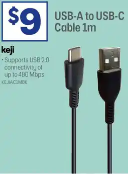 Officeworks Usb-a to usb-c cable 1m offer