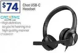 Officeworks Chat usb-c headset offer