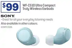 Officeworks Wf-c510 ultra compact truly wireless earbuds offer