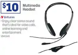 Officeworks Multimedia headset offer
