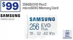 Officeworks Evo plus2 microsdxc memory card offer
