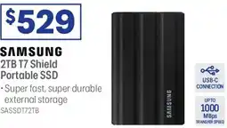 Officeworks t7 shield portable ssd offer