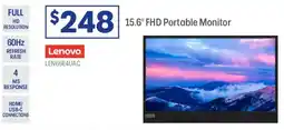 Officeworks Lenovo 15.6 fhd portable monitor offer