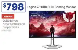 Officeworks Lenovo legion 27 qhd oled gaming monitor offer