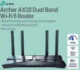 Officeworks Archer ax10 dual band wi-fi 6 router offer
