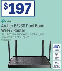 Officeworks Archer be230 dual band wi-fi 7 router offer