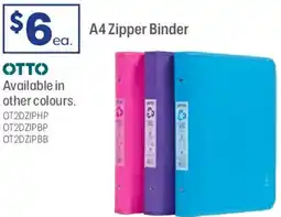 Officeworks A4 zipper binder offer