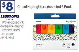 Officeworks Chisel highlighters assorted offer