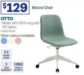 Officeworks Mistral chair offer