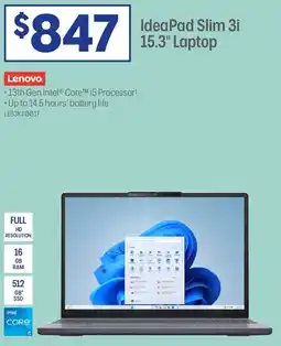 Officeworks Ideapad slim 3i laptop offer