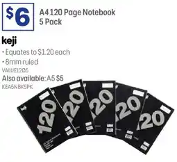 Officeworks A4 notebook offer