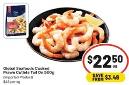 IGA Prawn Cutlets Tail On offer