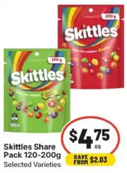 IGA Skittles Share Pack offer