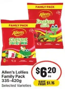 IGA Allen's Lollies Family Pack offer