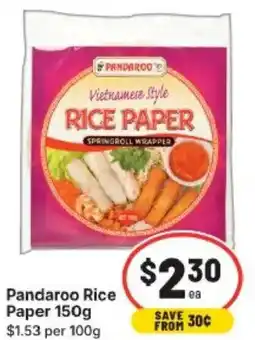 IGA Rice Paper offer