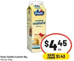 IGA Vanilla Custard offer
