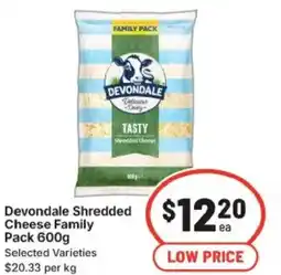 IGA Devondale Shredded Cheese Family Pack offer