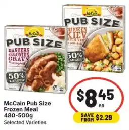 IGA McCain Pub Size Frozen Meal offer