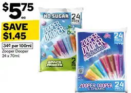 Woolworths Zooper Dooper offer